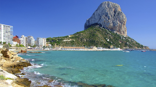 Calpe, vista del peñón