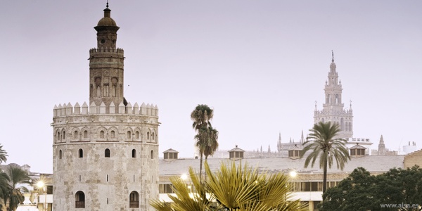 Sevilla, vista de la Catedral desde la Torre del Oro