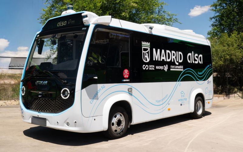 Bus autónomo de Alsa para Mercamadrid
