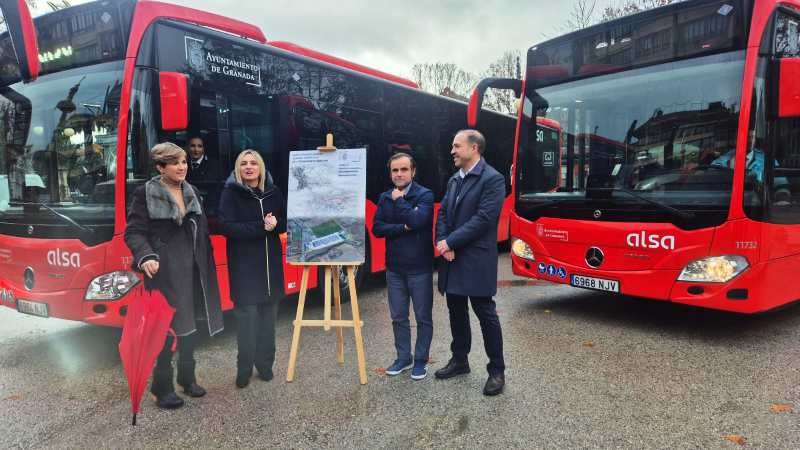 Presentación de buses híbridos Alsa en Granada