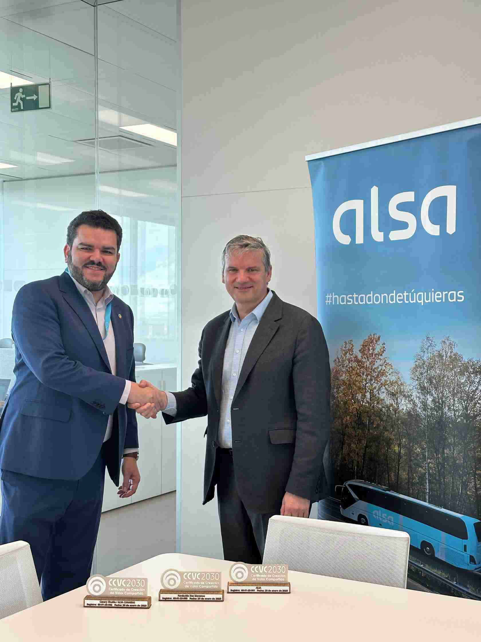 Luis Antonio González (izda.) y Víctor López