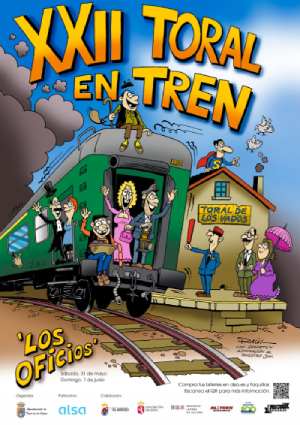 Cartel del evento Toral en Tren